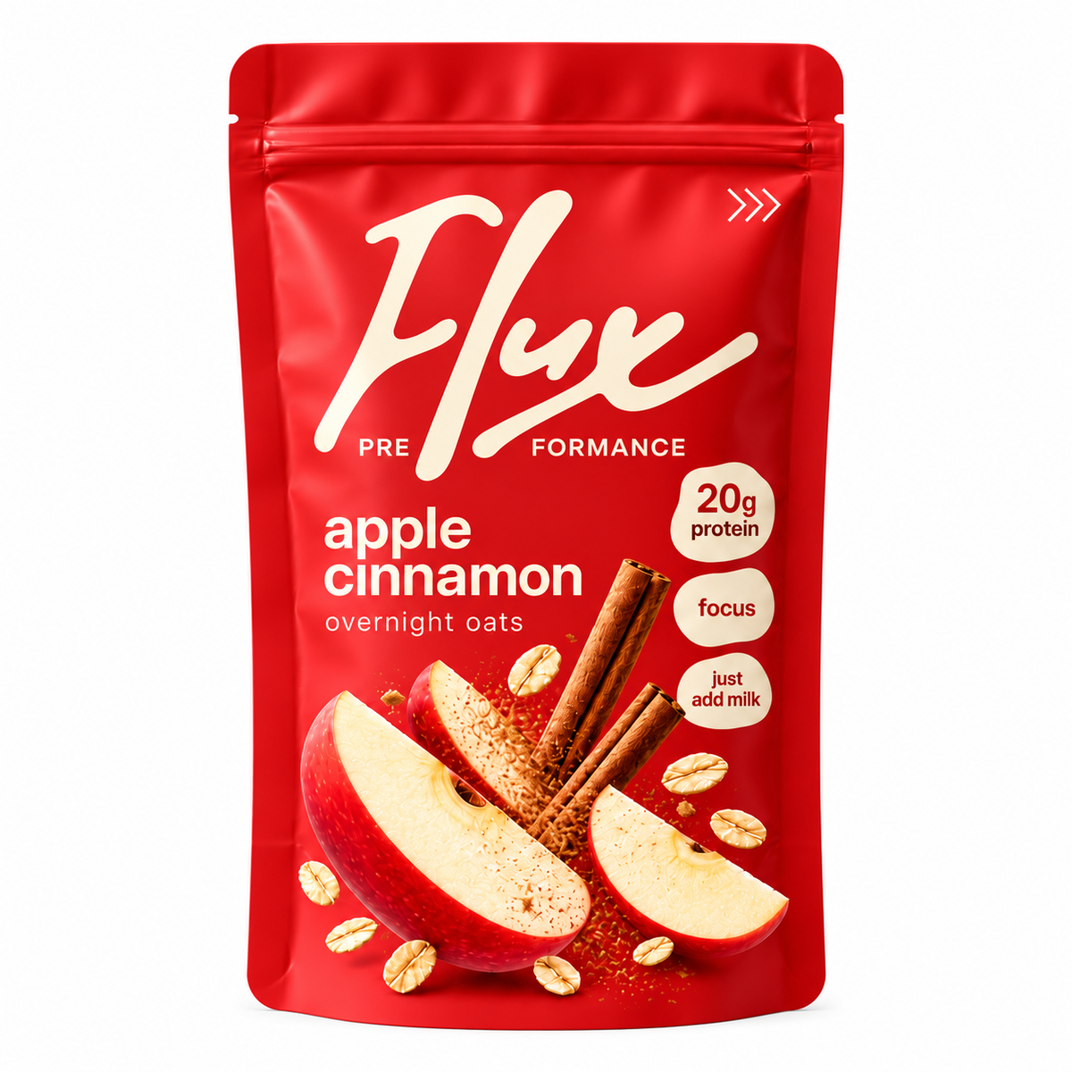 Flux Preformance High Protein Overnight Oats, Apple Cinnamon