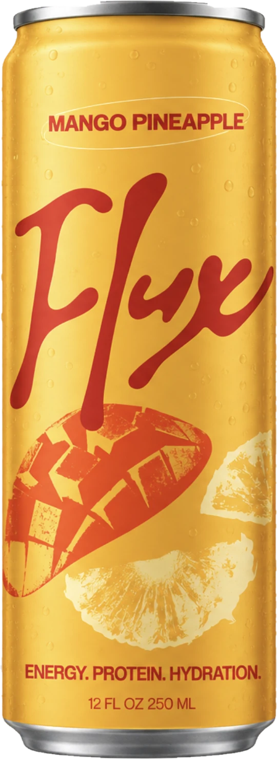 Flux Mango Pineapple energy, protein and hydration can